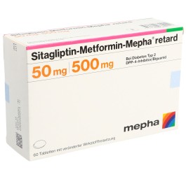 SITAGLIPTIN Metform Mepha retard 50/500mg 60 pce