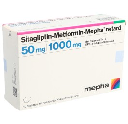 SITAGLIPTIN Metform Mepha retard 50/1000mg 60 pce