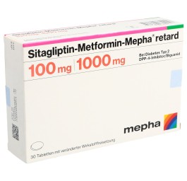 SITAGLIPTIN Metform Mepha retard 100/1000mg 30 pce