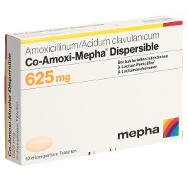 CO-AMOXI Mepha cpr disp 625 mg 10 pce