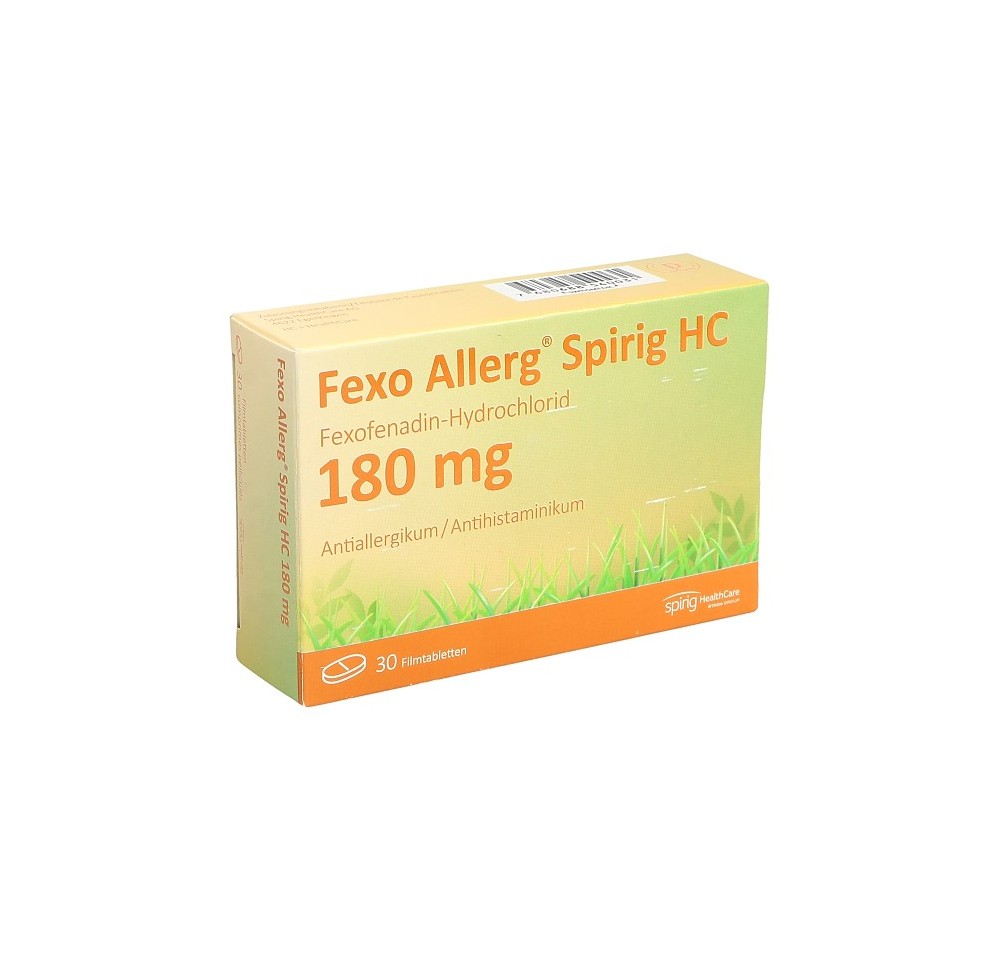 FEXO ALLERG Spirig HC cpr pell 180 mg 30 pce FEXO ALLERG Spirig HC cpr pell 180 mg 30 pce