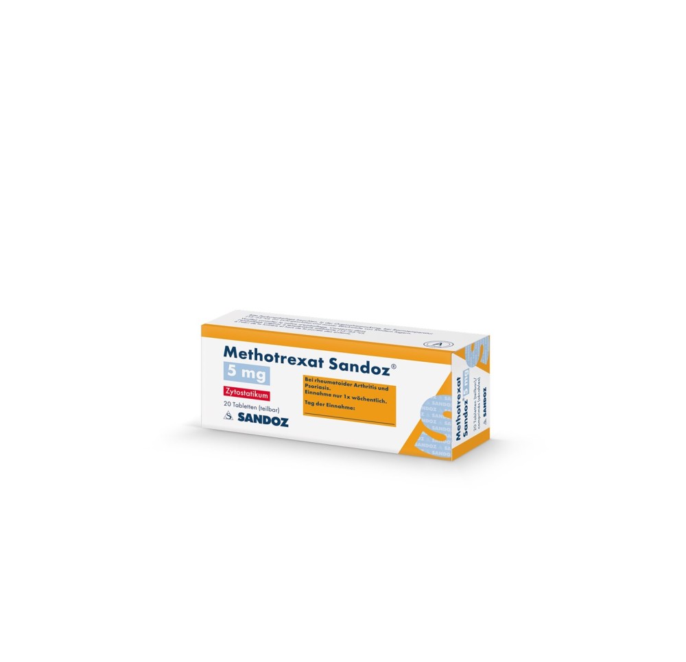 METHOTREXATE Sandoz cpr 5 mg 20 pce METHOTREXATE Sandoz cpr 5 mg 20 pce