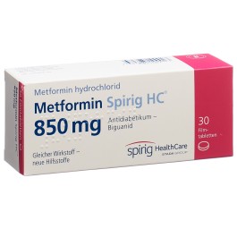 METFORMINE Spirig HC cpr pell 850 mg 30 pce
