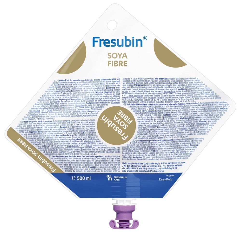 FRESUBIN Soja Fibre 15 EasyBag 500 ml