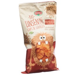 MORGA chips lentilles paprika bio s gluten 75 g
