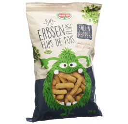 MORGA flips petits pois sel&poiv bio s gluten 75 g