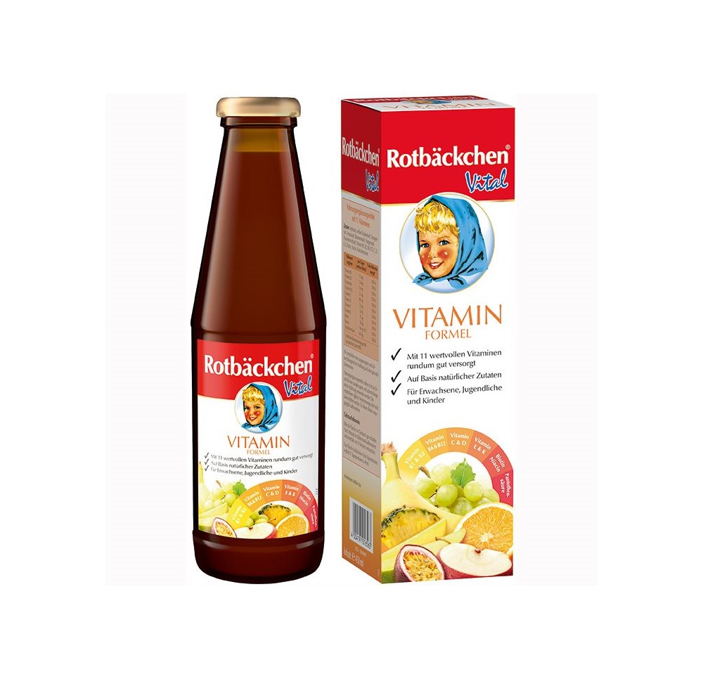 RABENHORST Rotbäckchen vitale form vitamini 450 ml RABENHORST Rotbäckchen vitale form vitamini 450 ml