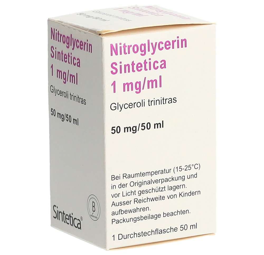NITROGLYCERIN Sintetica sol perf 50 mg/50ml