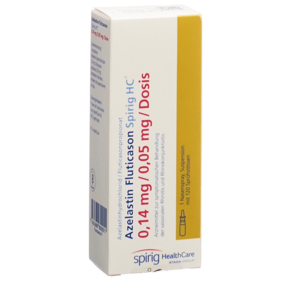 AZELASTINE FLUTICASO Spirig HC 0.14/0.05mg 120 dos AZELASTINE FLUTICASO Spirig HC 0.14/0.05mg 120 dos