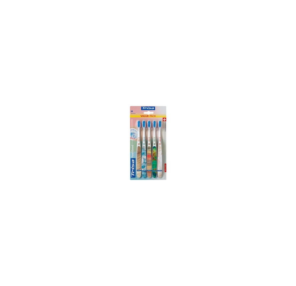 TRISA Feelgood brosse à dents medium 5 pce