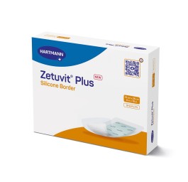 ZETUVIT Plus Silicone Border 16x26cm 10 pce