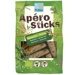 PURAL apéro sticks épeautre romarin sel mer 100 g