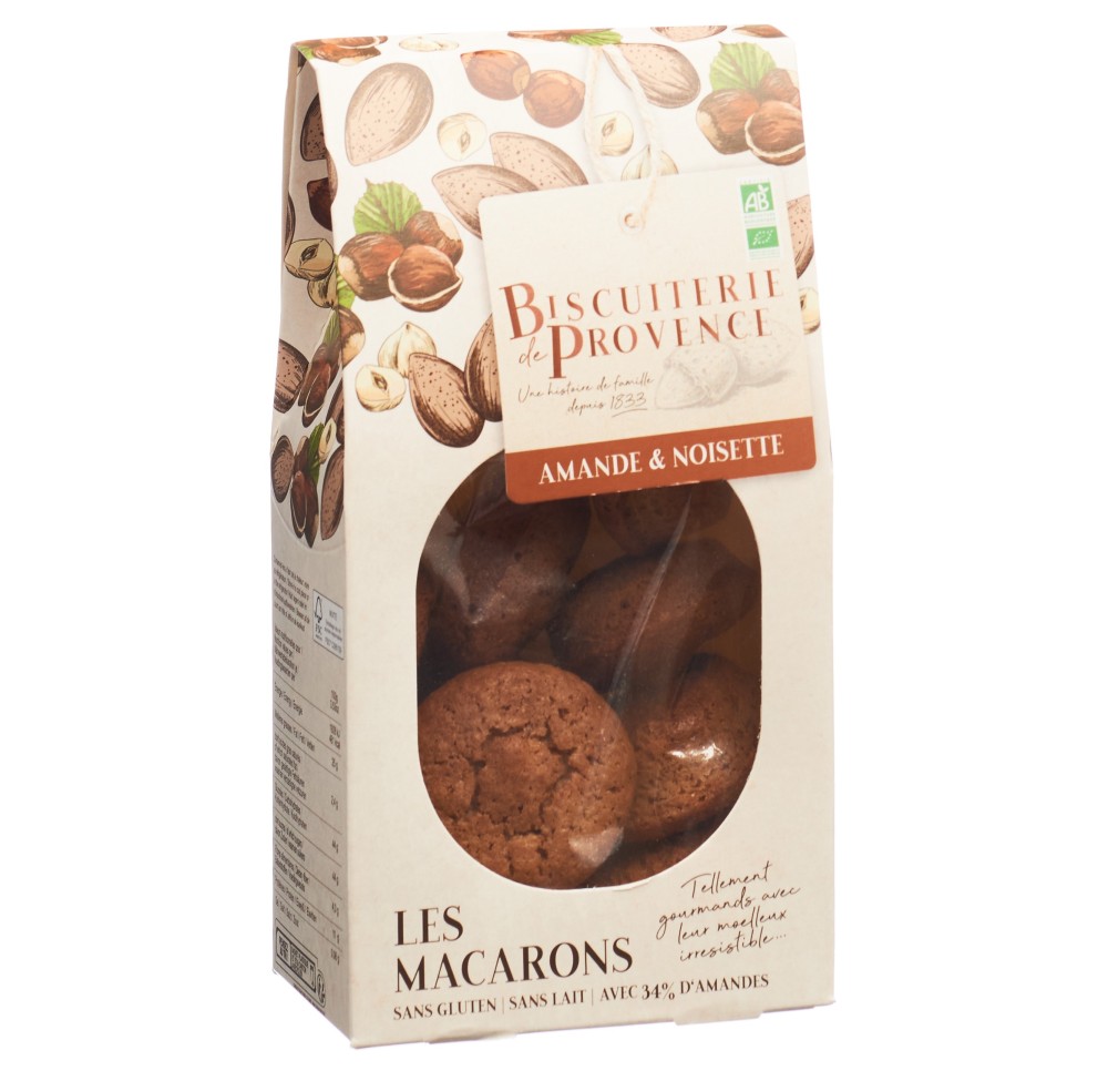 BISCUITERIE macarons noisettes s glut bio 130 g BISCUITERIE macarons noisettes s glut bio 130 g