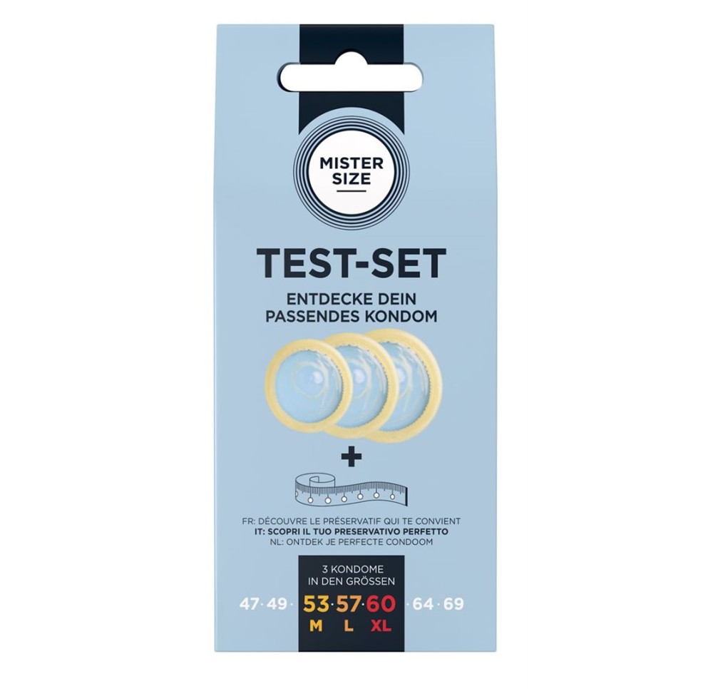 MISTER SIZE Kit de test présentoir 6x3 pce