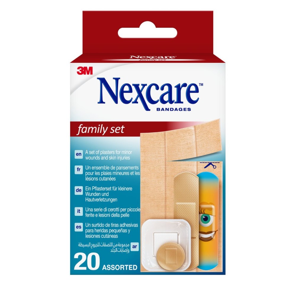3M NEXCARE Family set assorti 20 pce