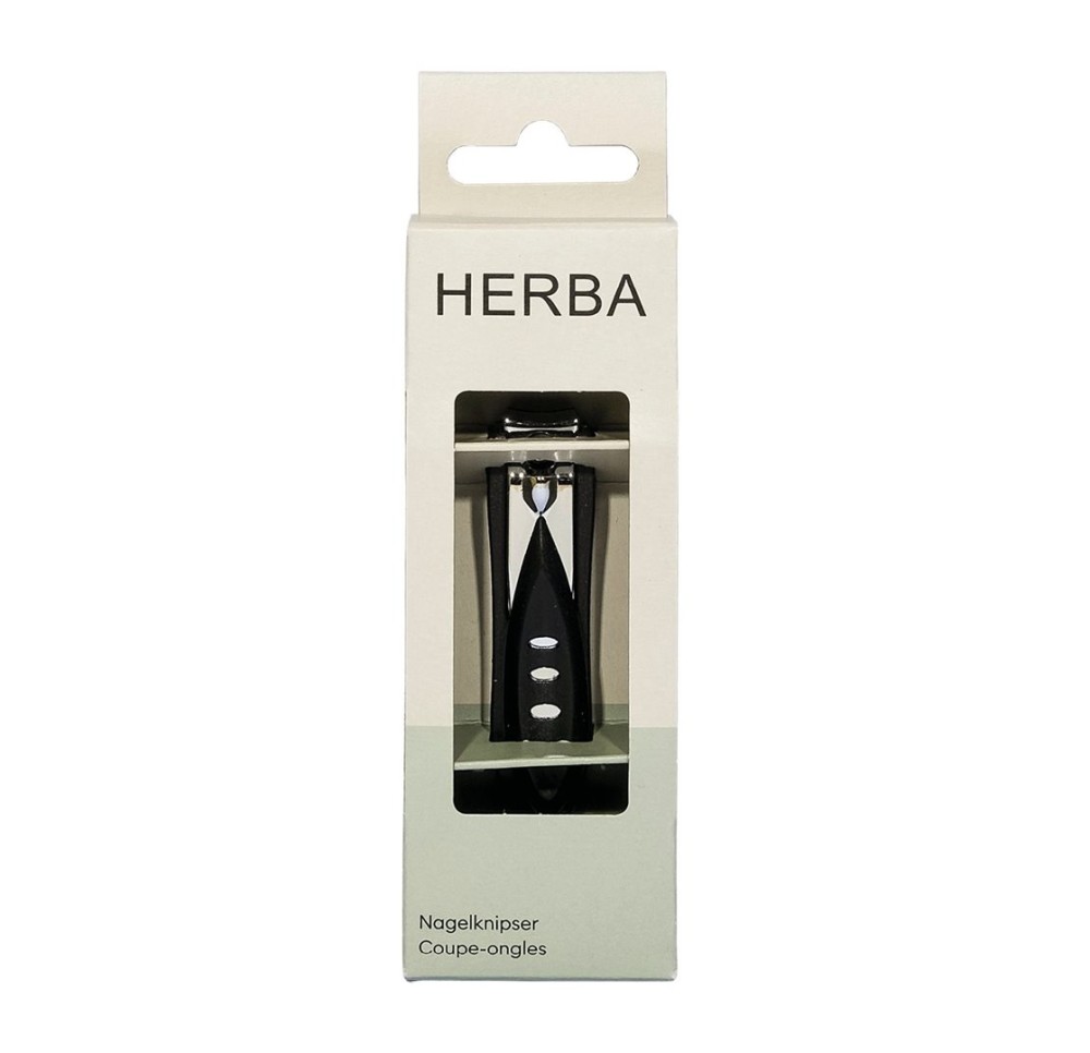 HERBA coupe-ongles avec récipient