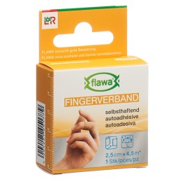 FLAWA Bande pour doigt autoadhésive 2.5cmx4.5m ch