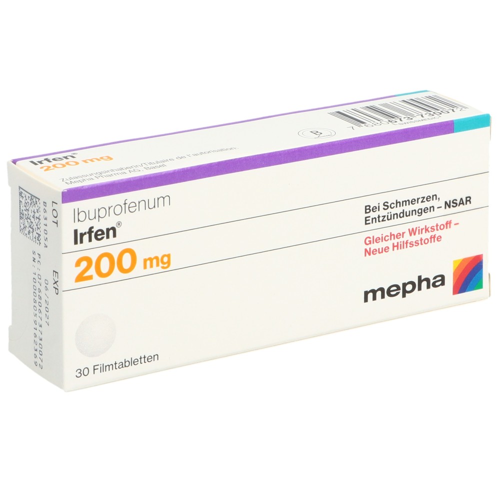 IRFEN cpr pell 200 mg 30 pce IRFEN cpr pell 200 mg 30 pce