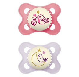 MAM Night lolette sil 0-6m Girl 2 pce