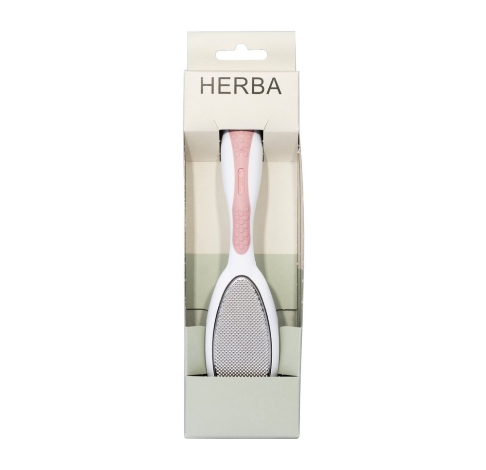 HERBA râpe à pied avec lime softtouch rose
