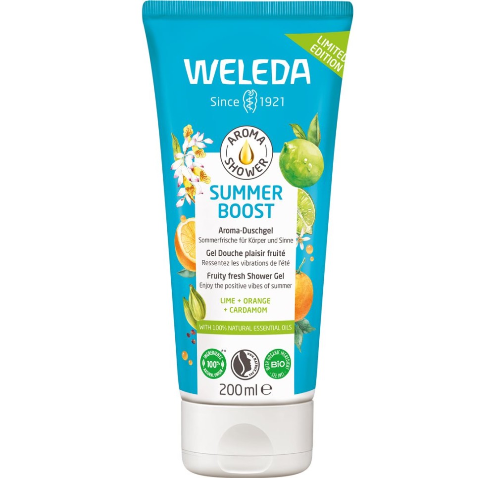 WELEDA aroma shower summer boost tb 200 ml WELEDA aroma shower summer boost tb 200 ml