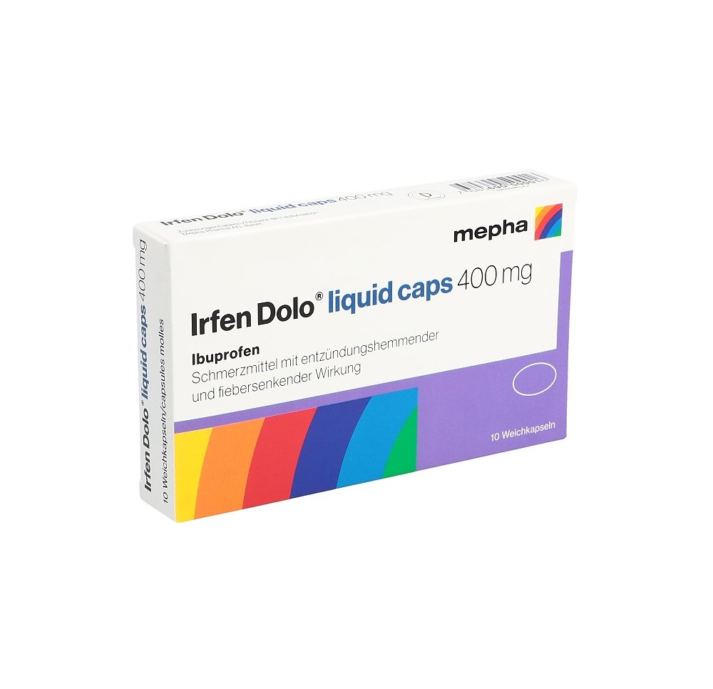 IRFEN Dolo liquid caps 400 mg 10 pce IRFEN Dolo liquid caps 400 mg 10 pce