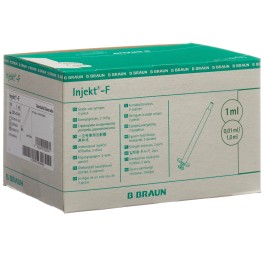 B. BRAUN Injekt F seringue 1ml sans canule 100 pce