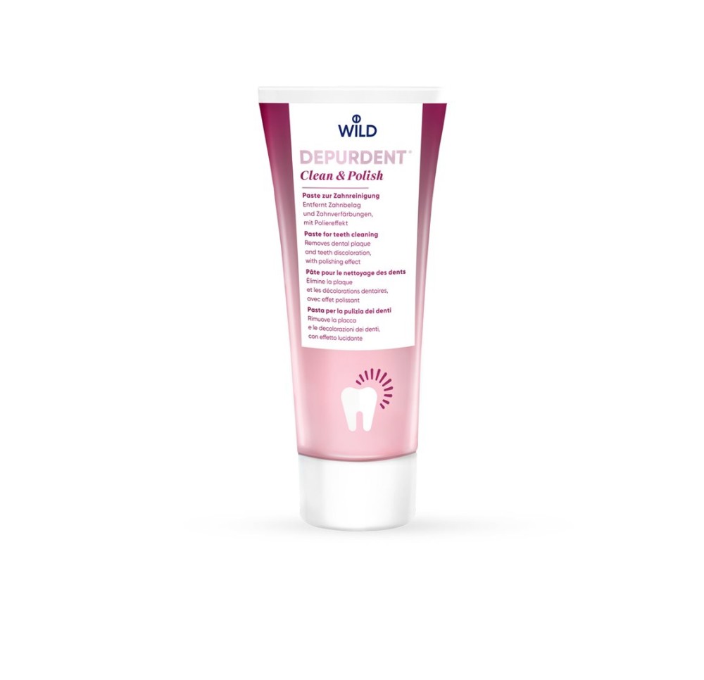 DEPURDENT clean&polish pâte nettoyage dents 75 ml