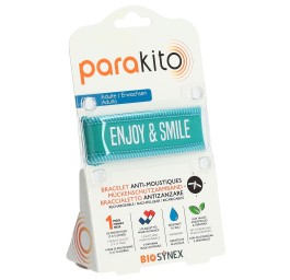 PARAKITO bracelet adulte Enjoy and Smile bleu