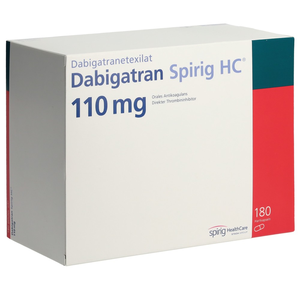 DABIGATRAN Spirig HC caps 110 mg 180 pce DABIGATRAN Spirig HC caps 110 mg 180 pce