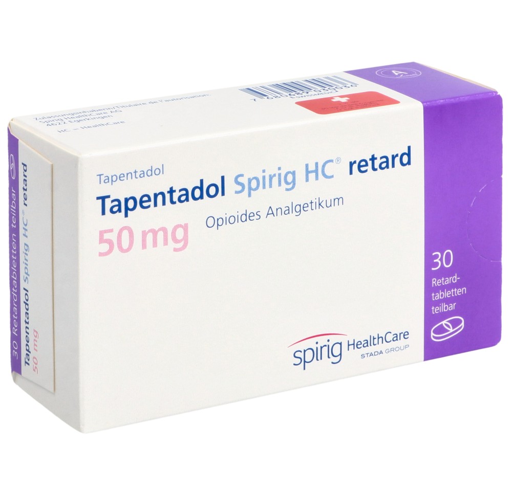 TAPENTADOL Spirig HC retard cpr ret 50 mg 30 pce TAPENTADOL Spirig HC retard cpr ret 50 mg 30 pce