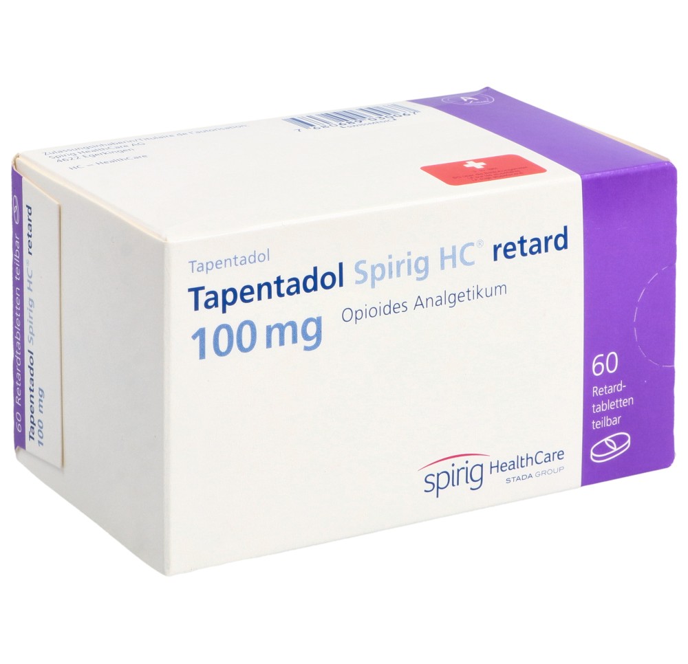 TAPENTADOL Spirig HC retard cpr ret 100 mg 60 pce TAPENTADOL Spirig HC retard cpr ret 100 mg 60 pce