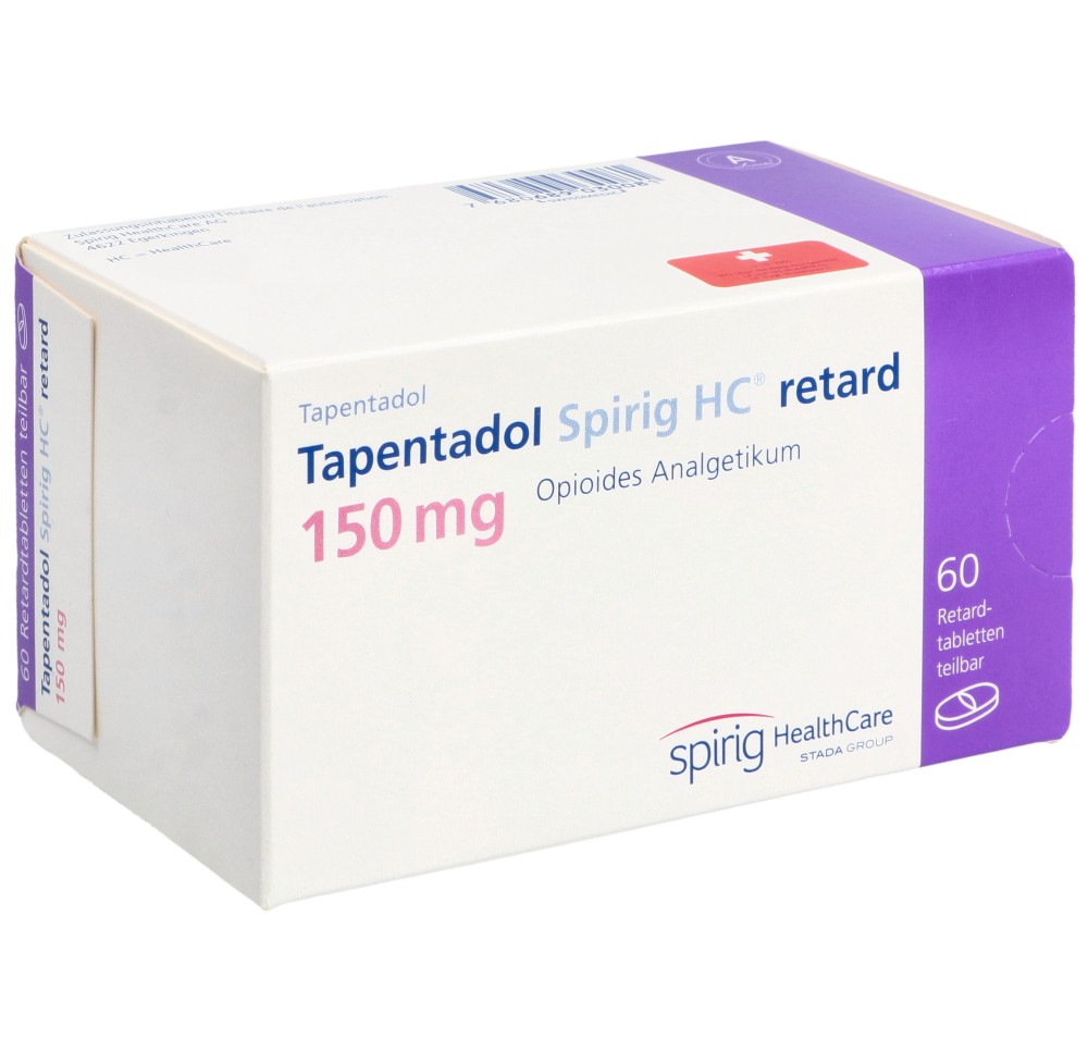 TAPENTADOL Spirig HC retard cpr ret 150 mg 60 pce TAPENTADOL Spirig HC retard cpr ret 150 mg 60 pce