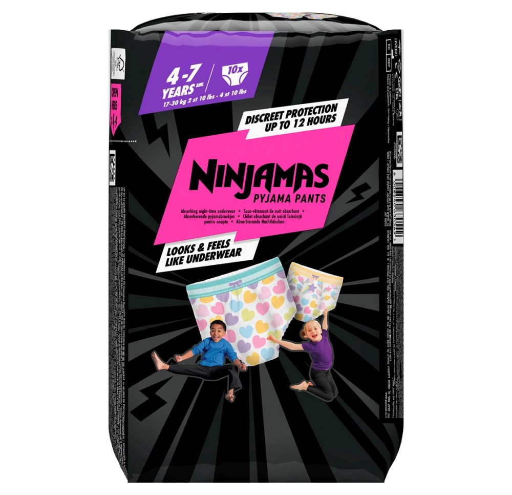 PAMPERS Ninjamas culott pyjamas fill 4-7 a 10 pce