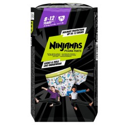 PAMPERS Ninjamas culott pyjamas garç 8-12 a 9 pce