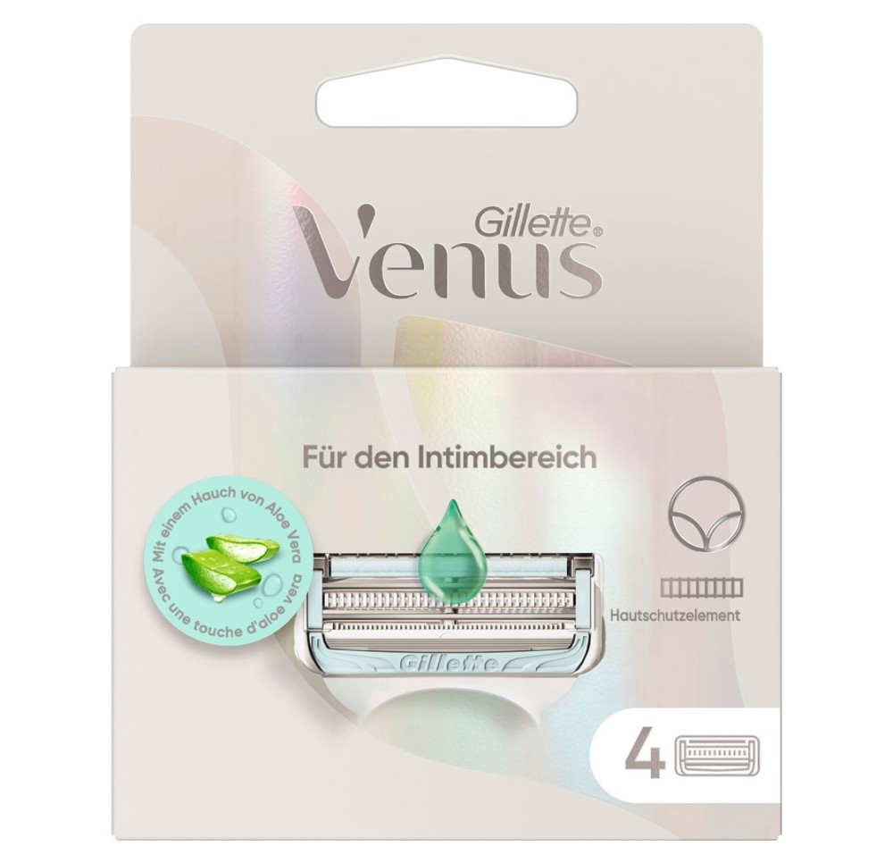 GILLETTE Venus lame rasoir zones intimes 4 pce