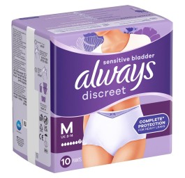 ALWAYS Discreet incontinence Pants M plus 10 pce