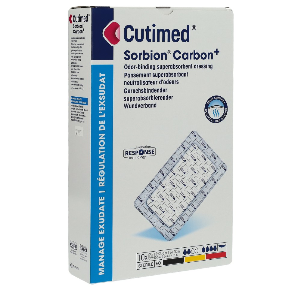 CUTIMED Sorbion Carbon+ 15x25cm 10 pce