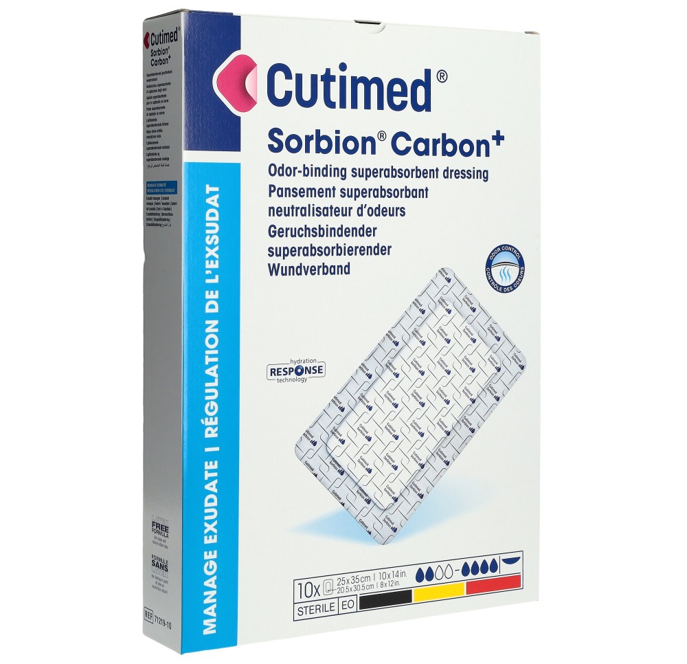 CUTIMED Sorbion Carbon+ 25x35cm 10 pce