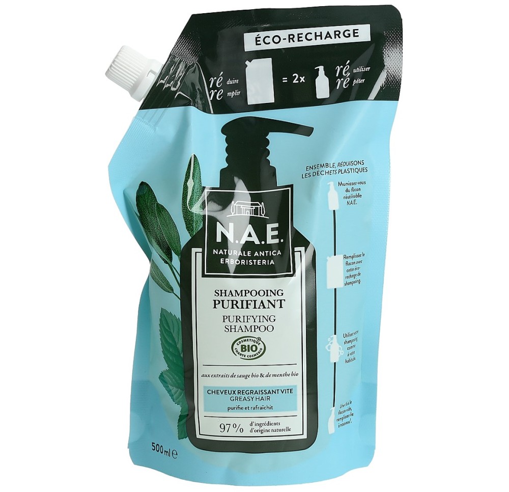 N.A.E. Shampoo & Treat Purify refill 500 ml