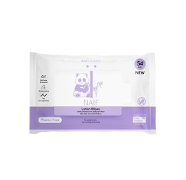 NAIF Lingettes lot p bébés s plastiq 54 pce