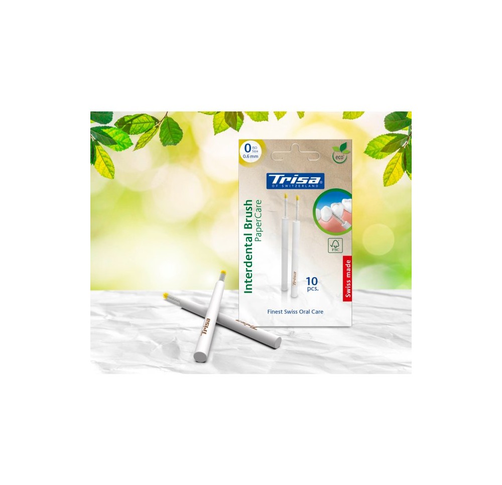 TRISA Interdental Brush PaperCare ISO 0 10 pce