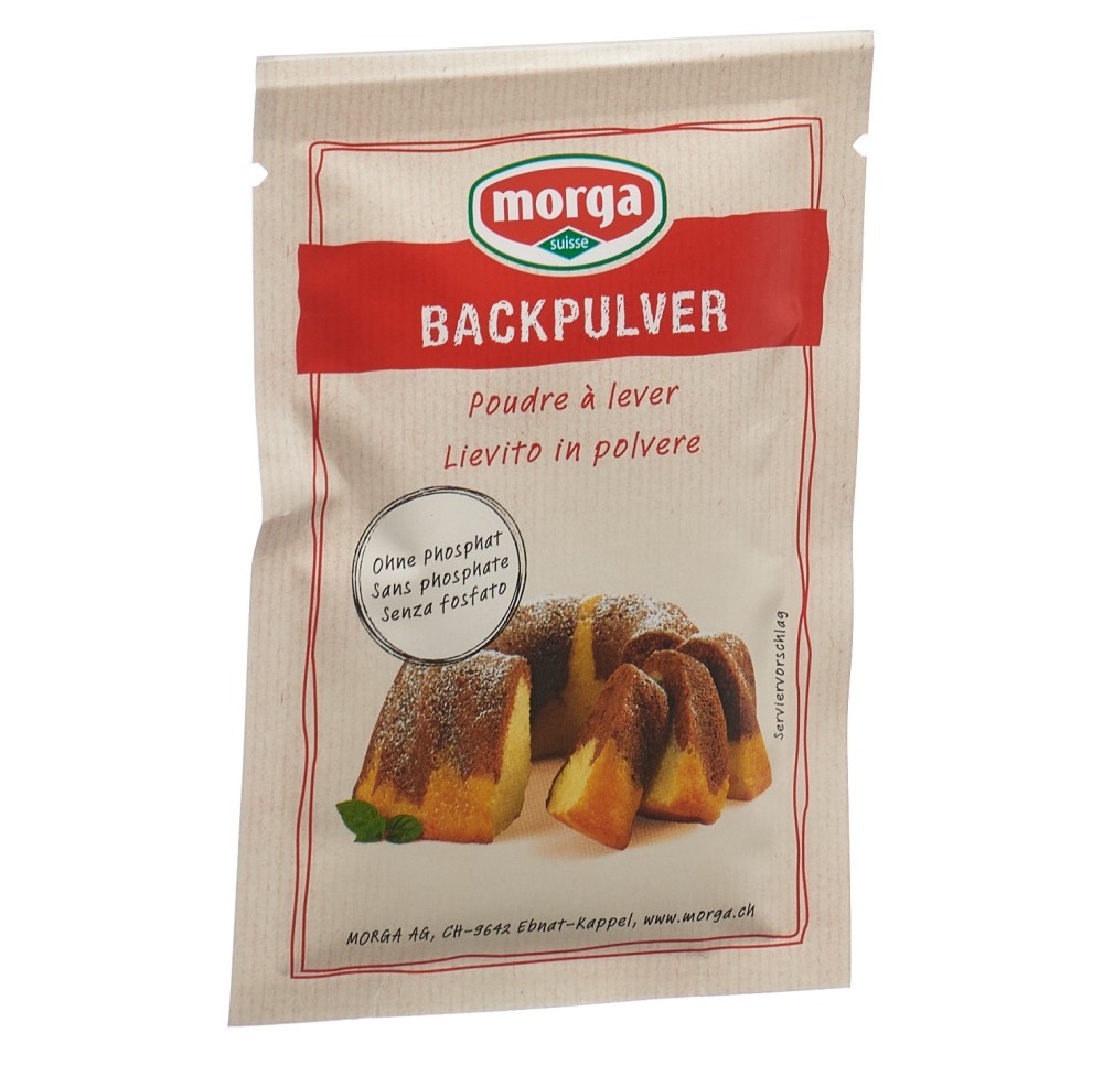 MORGA levure en poudre sans phosphate sach 22 g MORGA levure en poudre sans phosphate sach 22 g