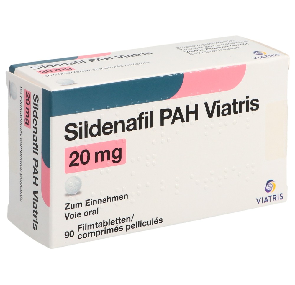 SILDENAFIL PAH Viatris cpr pell 20 mg 90 pce