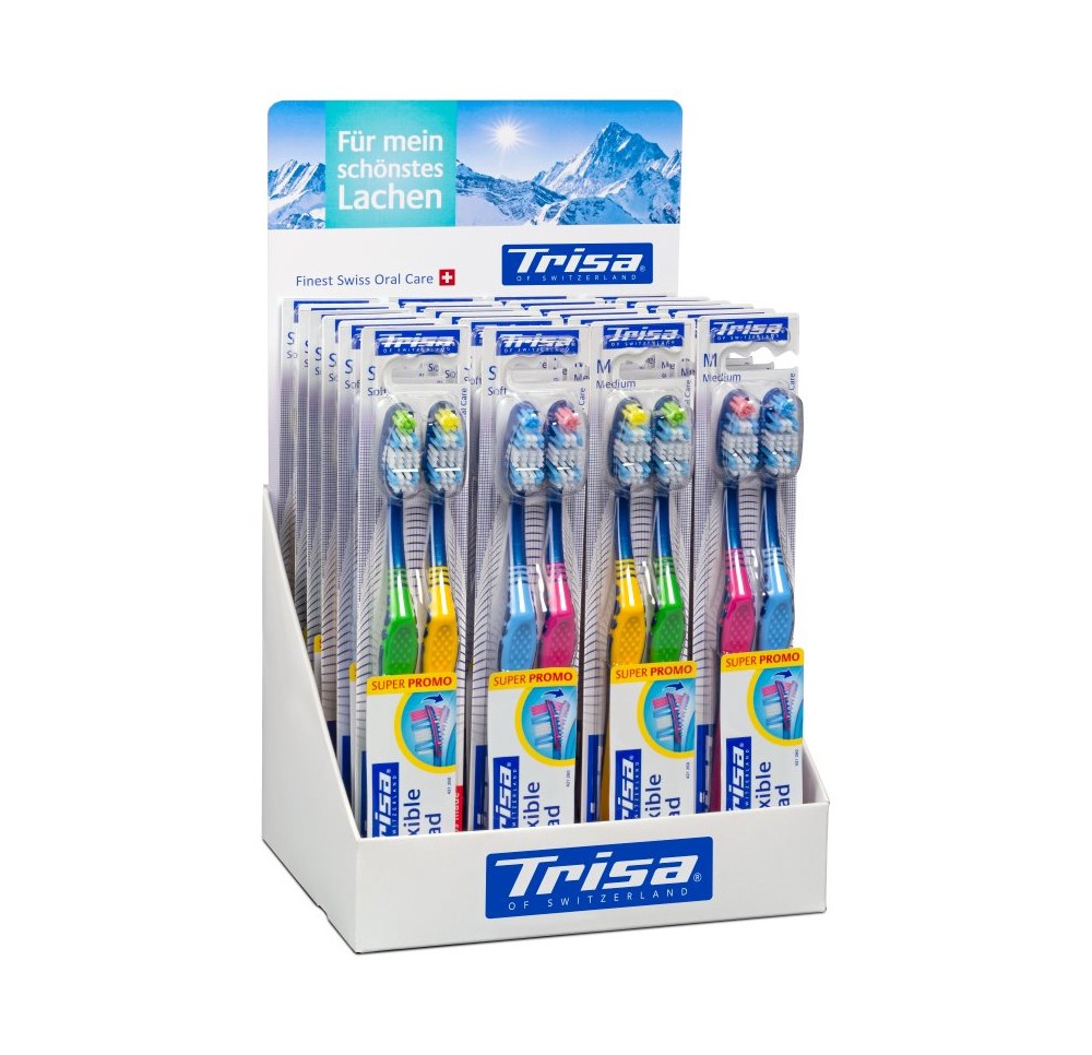 TRISA Flexible Head display DUO 24pce