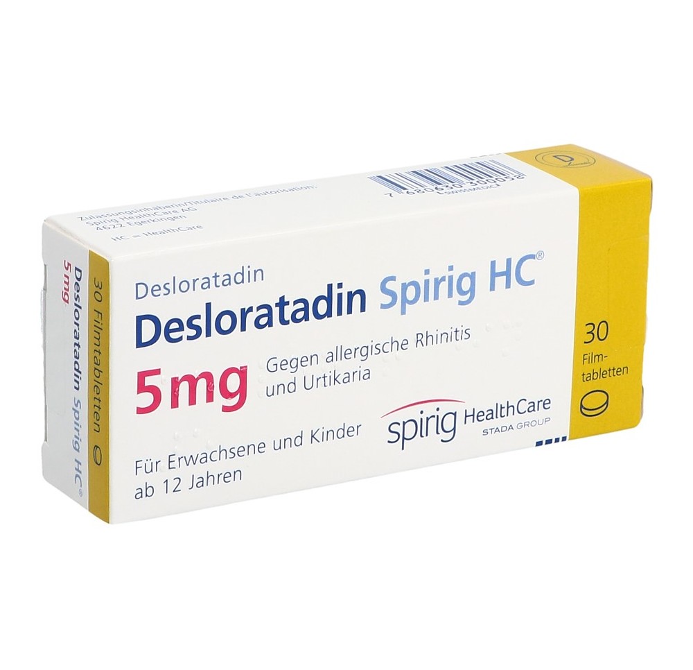 DESLORATADINE Spirig HC cpr pell 5 mg 30 pce