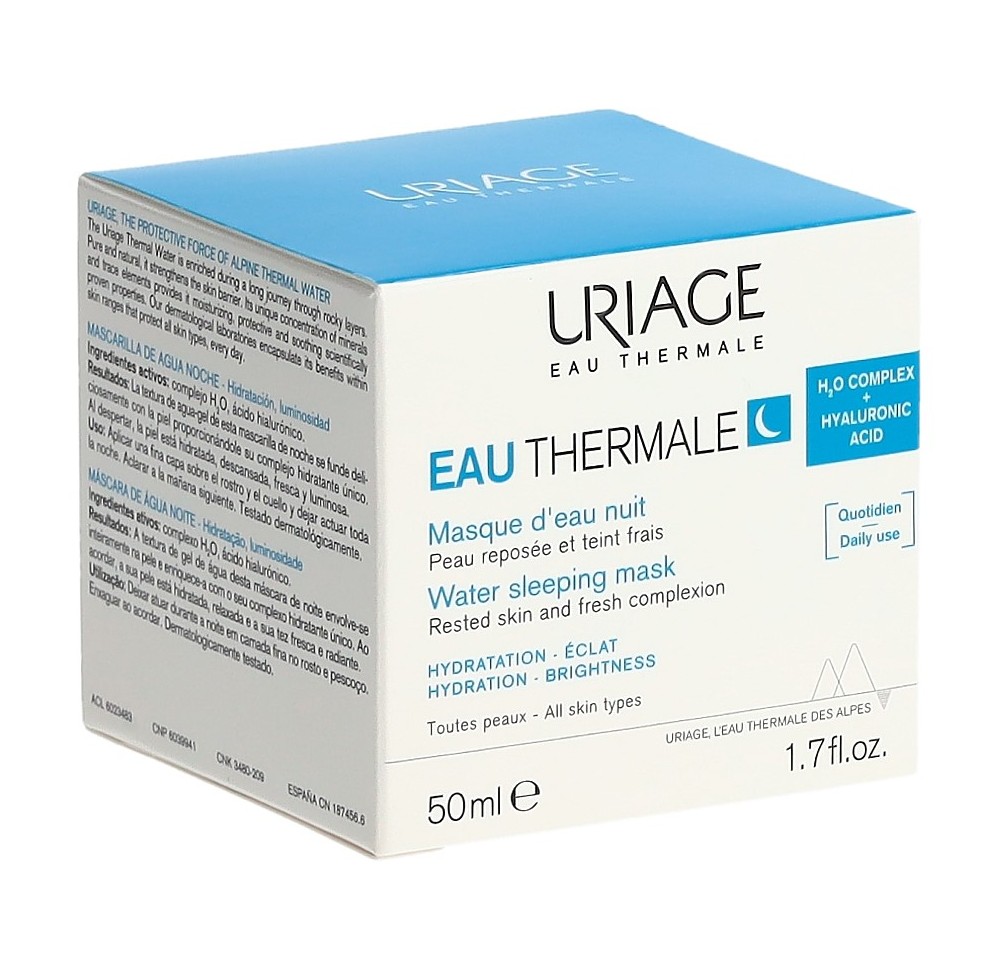 URIAGE Eau Thermale Masque d'eau nuit pot 50 ml URIAGE Eau Thermale Masque d'eau nuit pot 50 ml