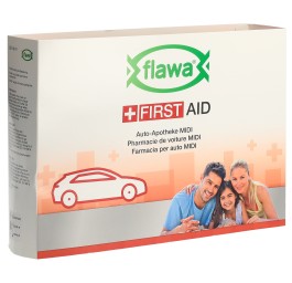 FLAWA pharmacie pour la voiture midi bag rouge