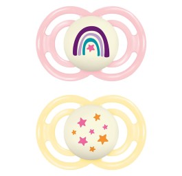 MAM Perfect Night lolette sil 6-16m Girl 2 pce