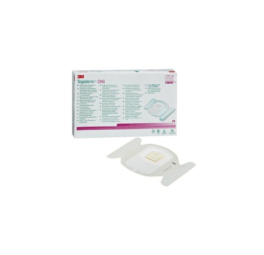 3M TEGADERM CHG 7x8.5cm (n) 25 pce